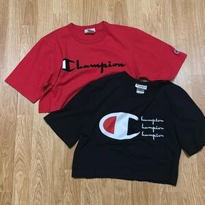 Champion cropped tees bundle of 2